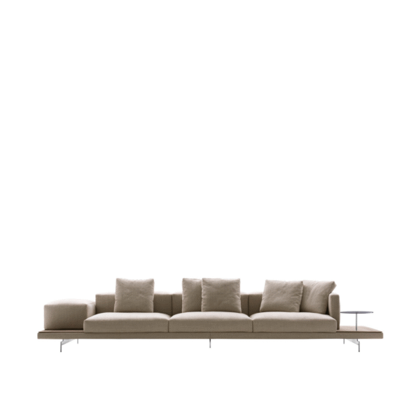 Sofa Dock thiết kế bệ gỗ hiện đại cho căn hộ view sông Riviera Point